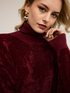 Chenille turtleneck sweater image number 3