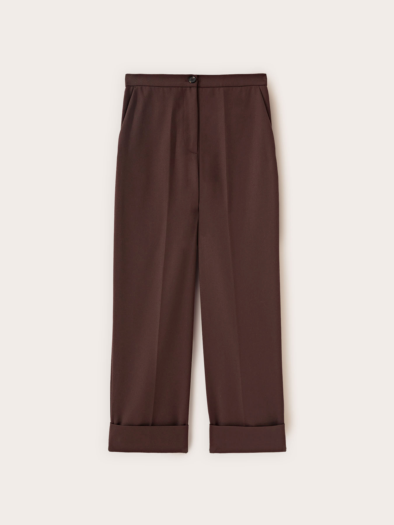 Cropped-Hose mit Aufschlag image number 3