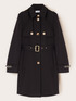 Belted viscose blend trench coat image number 4