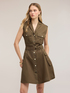 Poplin shirtdress with belt image number 2