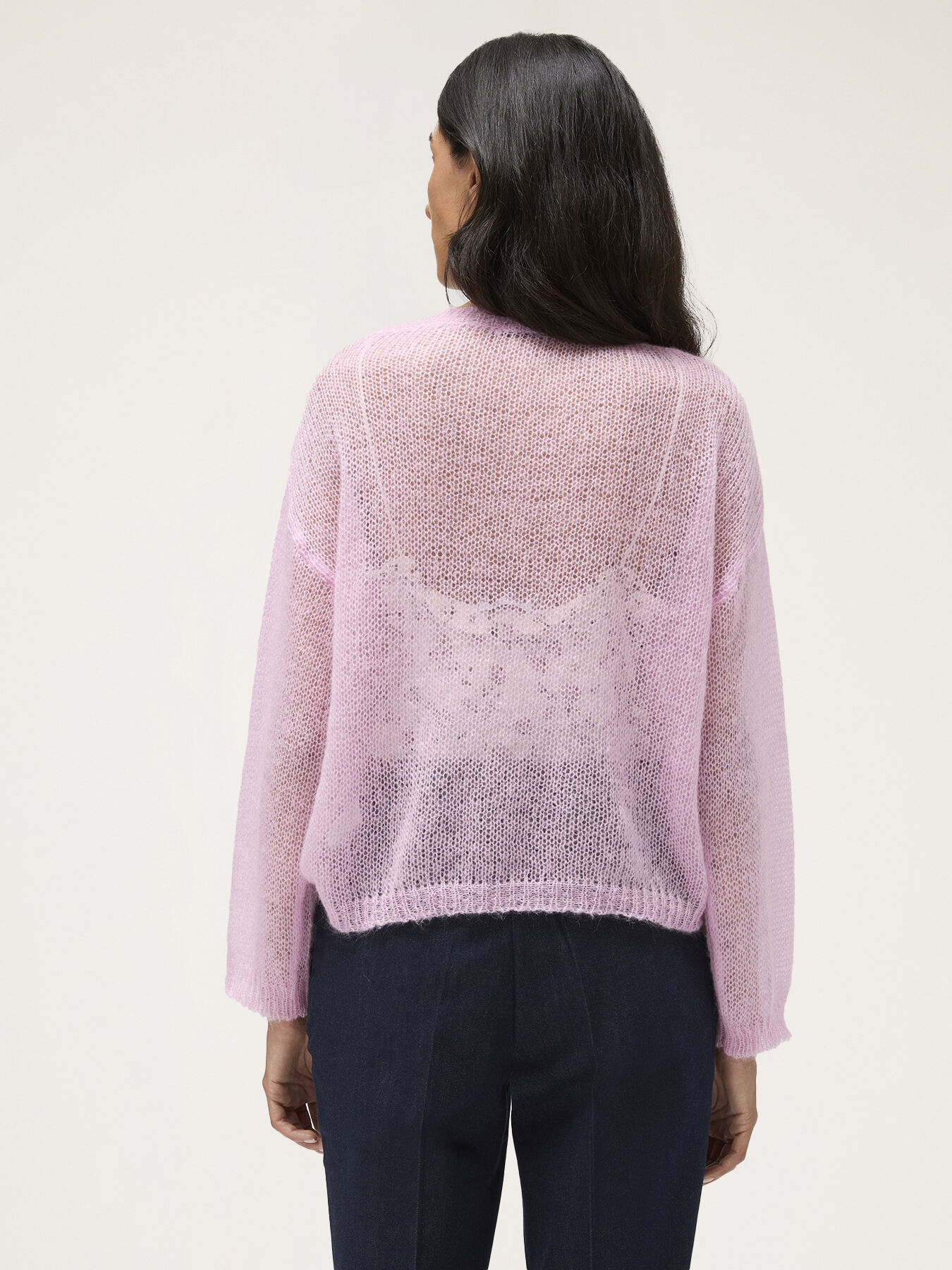 Mohair-Pullover mit rundem Ausschnitt image number 1