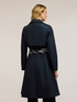 Mixed cotton drill trench coat with double belt image number 1