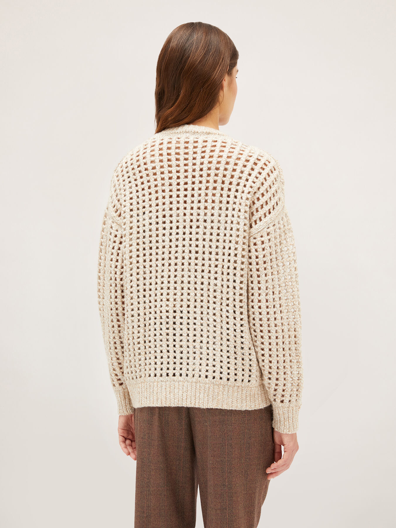 Cardigan din tricot perforat image number 1