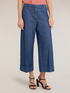 Pantaloni cropped in denim misto lyocell image number 2