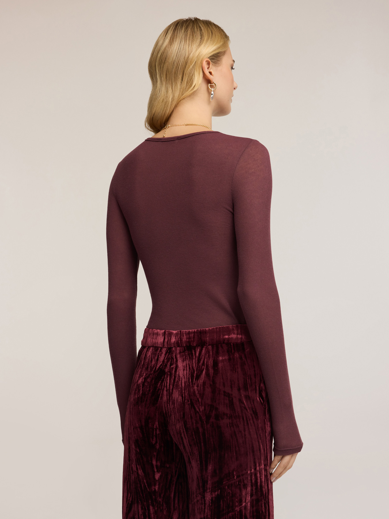 T-shirt sottogiacca misto cachemire image number 1