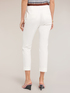 Cropped cotton blend trousers image number 1