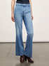 Light denim flared jeans image number 0