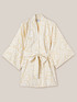 Veste kimono en viscose et lin à imprimé ethnique image number 3