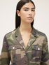 Camouflage patterned single-breasted jacket image number 2