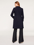 Cappotto lungo in panno tinta unita image number 1