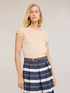 Striped linen blend sweater image number 1