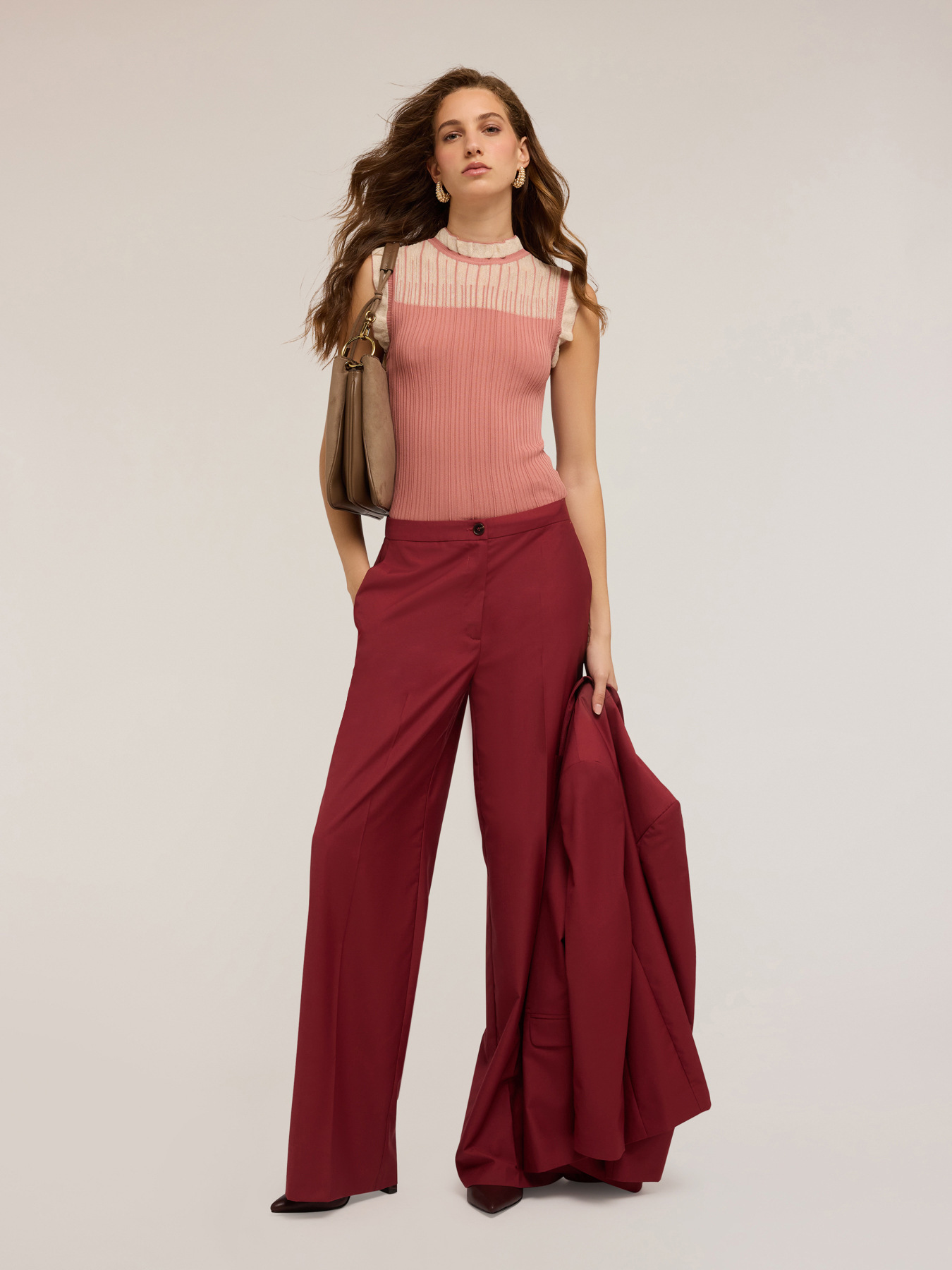 Ribbed knit top image number 3