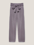 Pantaloni con pinces e cintura image number 3