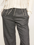 Check patterned palazzo trousers image number 2