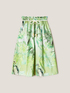Foliage patterned midi circle skirt image number 4