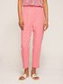 Pantaloni gamba diritta misto lino image number 2