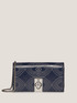 Wallet Bag de piel sintética con bordado Double Love image number 0