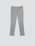 Gingham patterned regular trousers image number 3