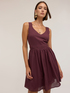Flare dress in cotton voile with V-neck image number 0