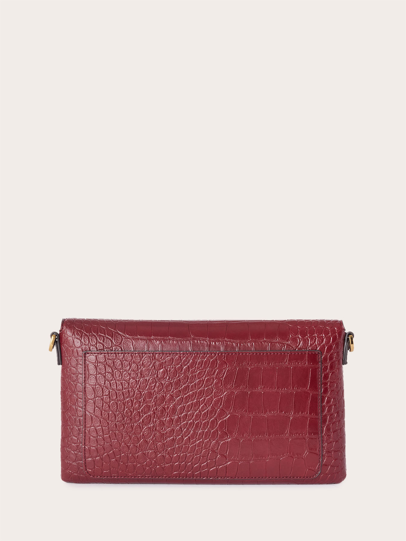 Pochette plate souple effet croco image number 2