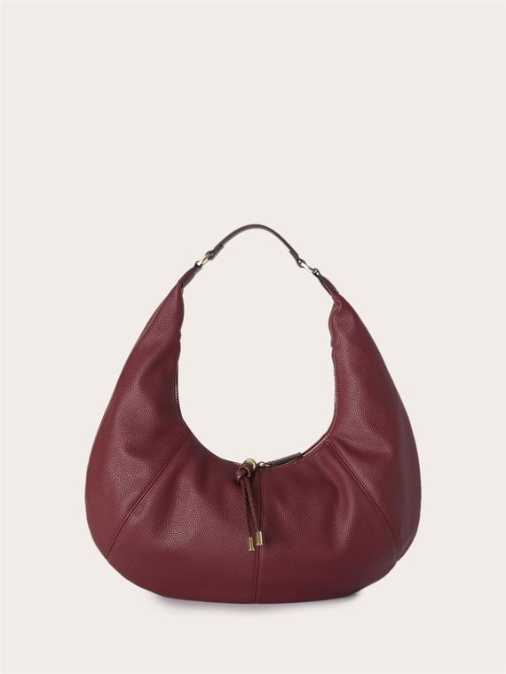 Hobo shoulder bag with tassels
