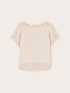 Satin blouse with boat neckline image number 4