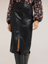 Midi pencil skirt with slit image number 3