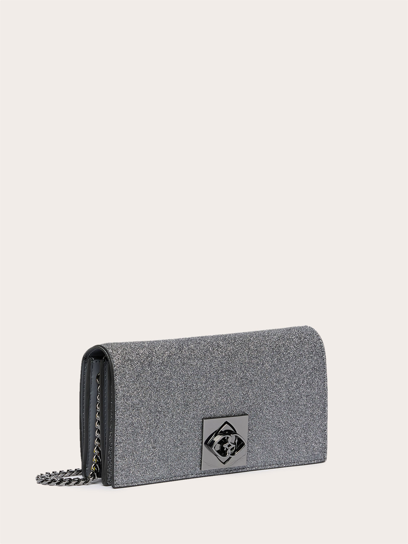 Glitter-coated fabric Wallet Bag image number 3