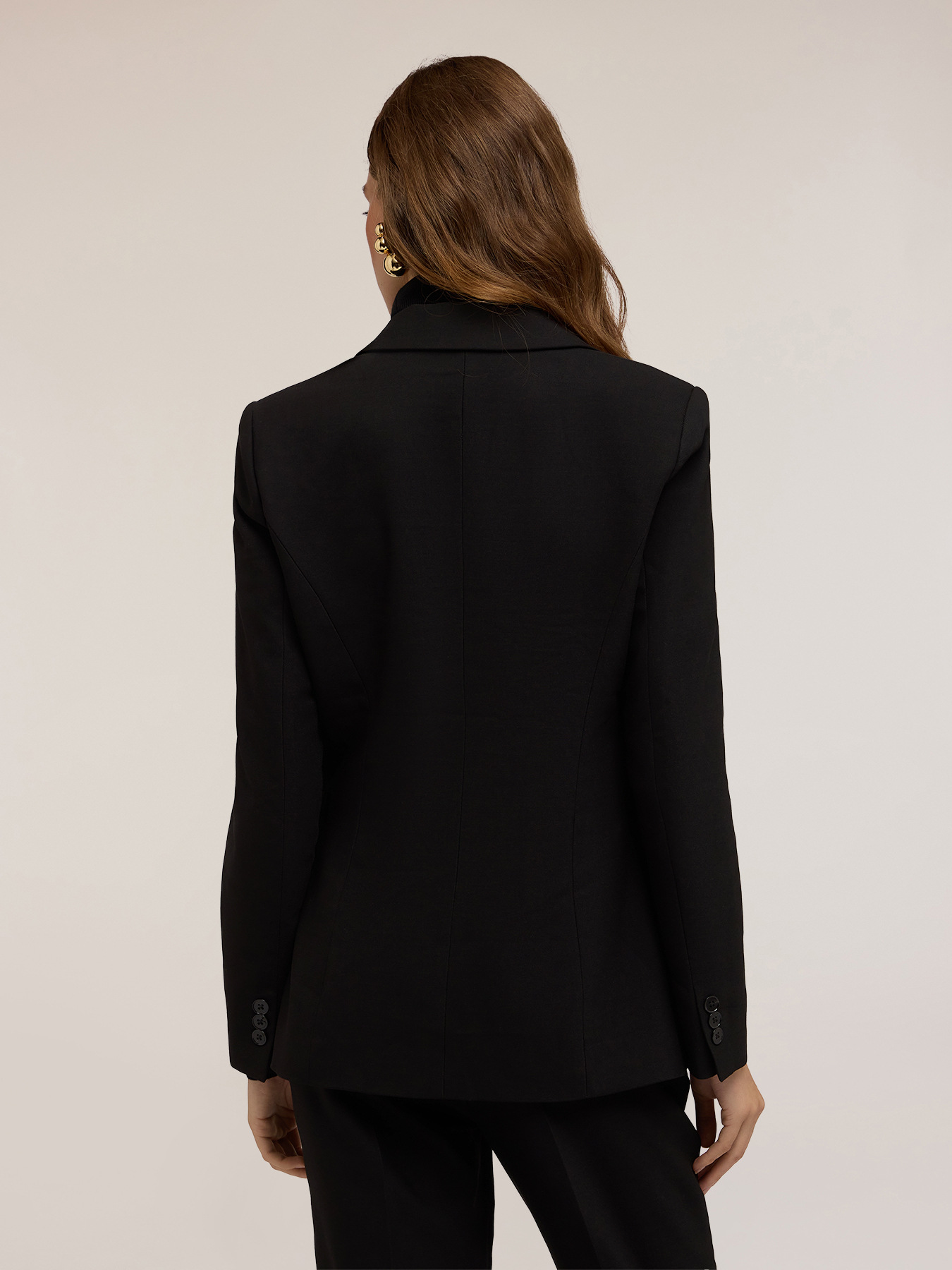 Single-breasted viscose blend blazer image number 1