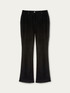 Smooth velvet flare trousers image number 3