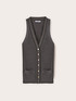 Top de punto lurex con botones image number 4