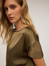 Blouse with petal sleeves image number 2