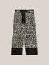 Wide-leg ethnic pattern trousers image number 3