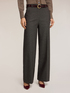 Palazzo pants in mixed lurex armored fabric image number 2
