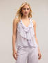 Georgette top with ruching image number 0