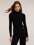 Fitted ribbed turtleneck sweater image number 2