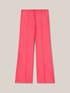Pantalones flare satén de color liso image number 3