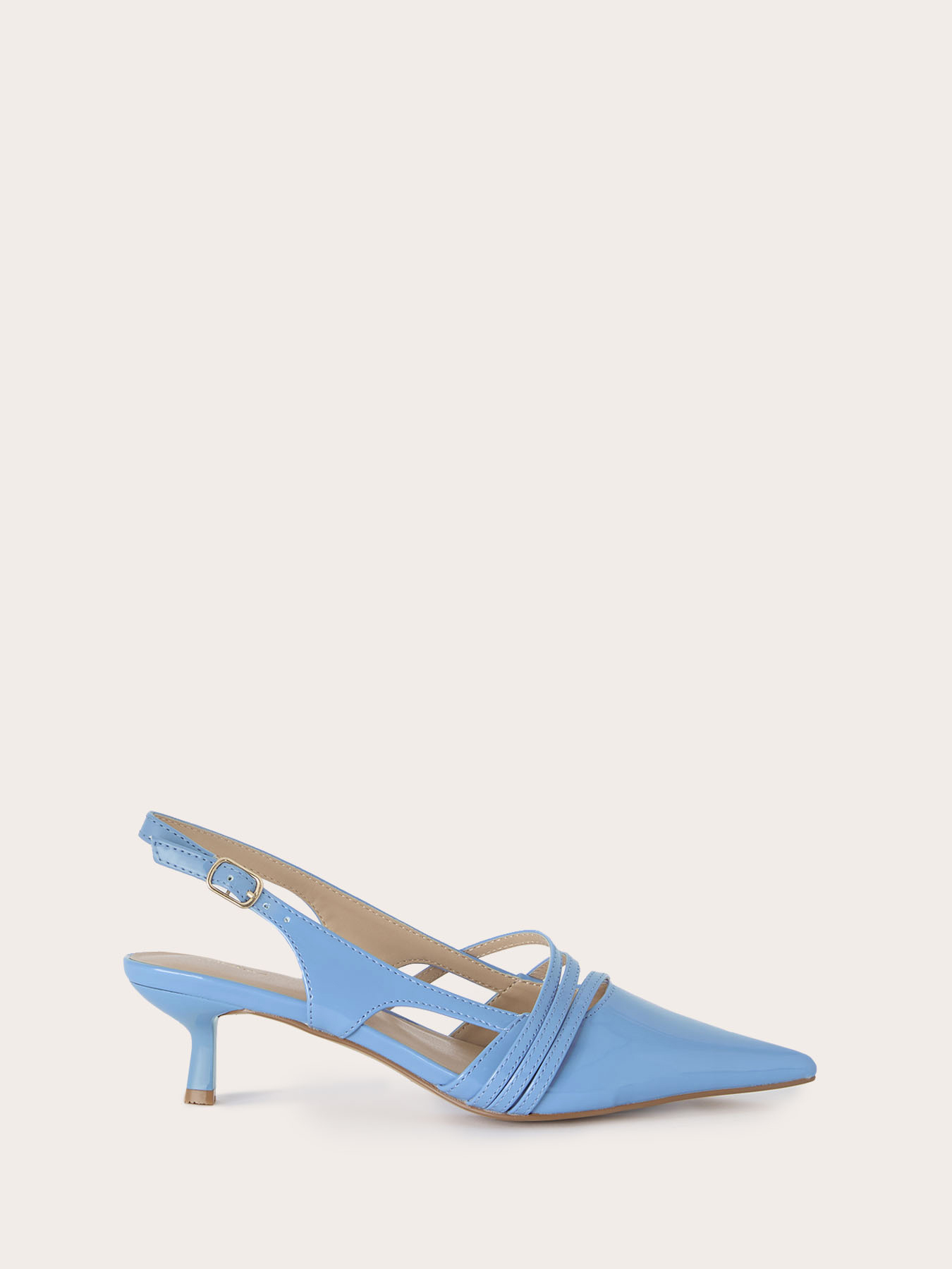 Escarpins slingback avec brides et talon kitten image number 1