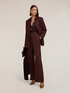 Pinstriped palazzo pants with lurex image number 0