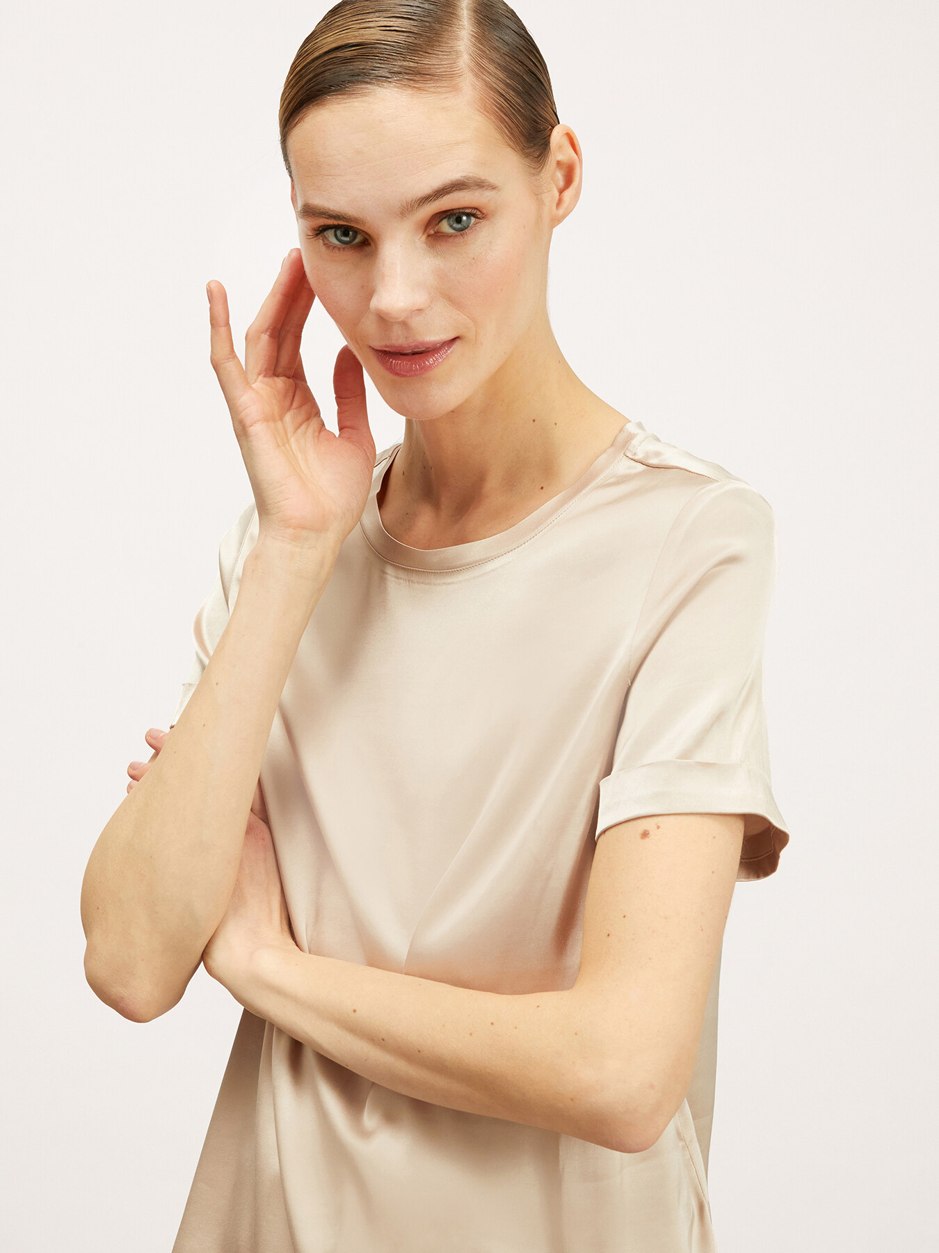 T-shirt in raso image number 2