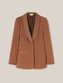 Blazer monopetto in envers satin image number 3