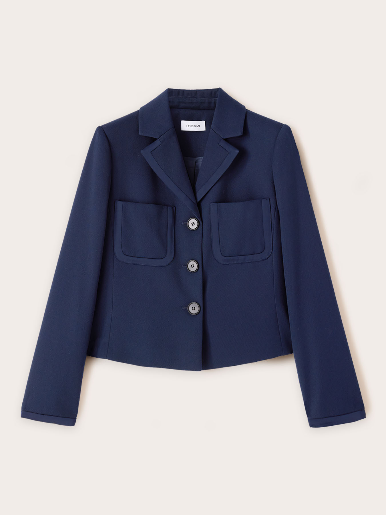 Veste courte avec insertions en satin image number 4