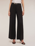 Pantaloni wide leg misto lino image number 2