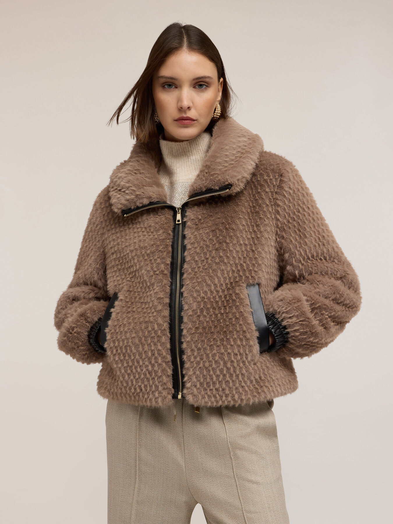 Jacke mit Plüsch-Effekt image number 2