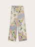 Palazzo-Hose aus Satin mit Print image number 4