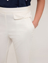 Technical cotton kick flare trousers image number 3