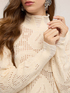 Openwork sweater with turtleneck image number 3