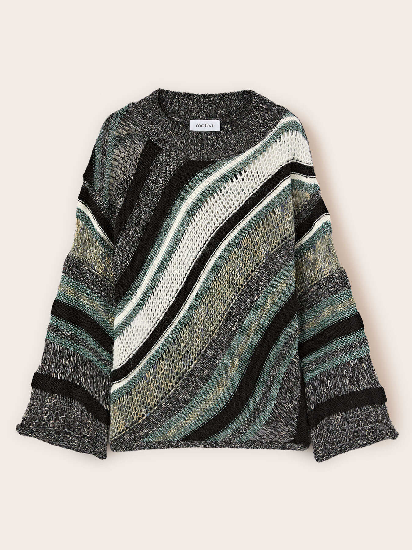 Jersey de mohair con trabajo calado image number 4