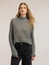 Mohair knit turtleneck with sequins image number 0