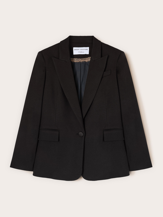Blazer structur&eacute; m&eacute;lang&eacute; lurex Smart Couture